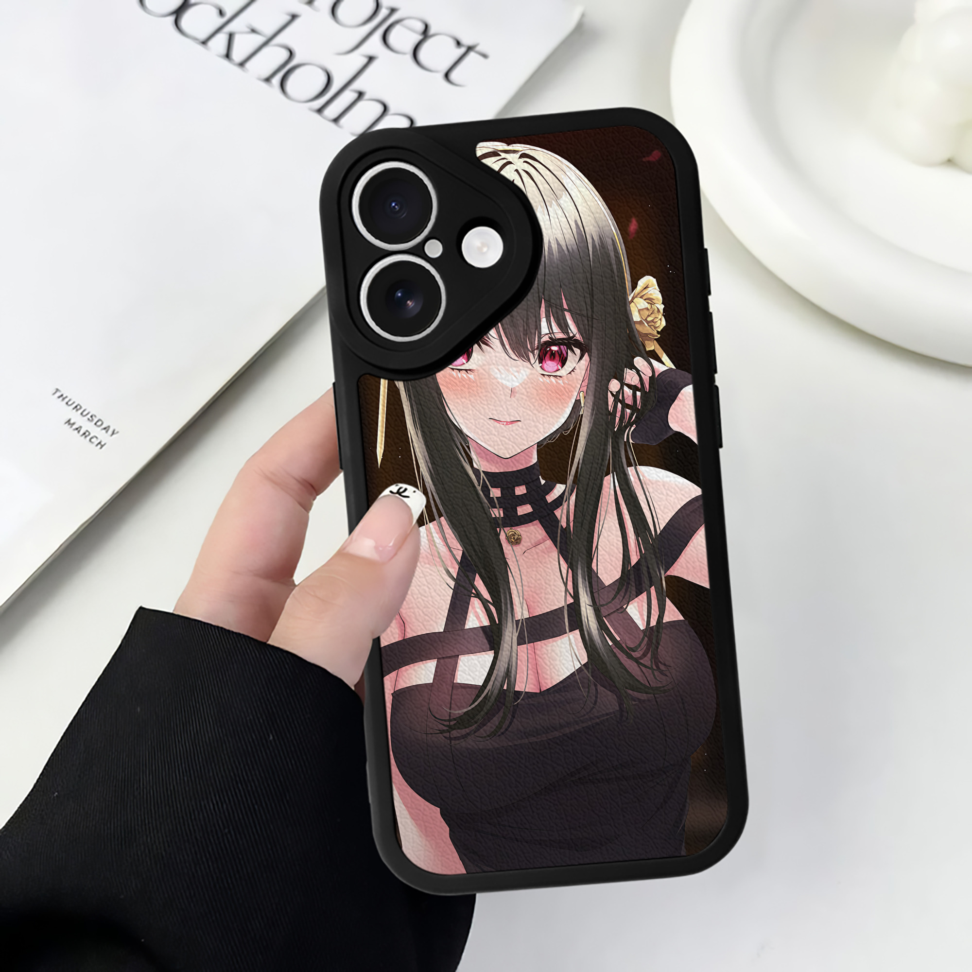 （画像用） SPY×FAMILY间谍家家酒 【iPhone 16シリーズ対応】シリコンスマホケース（レザー調） 材質：シリコン